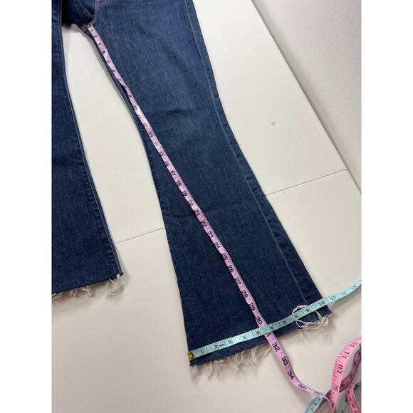 MOTHER Women's Flare Jeans in Dark Blue - Picture 10 of 10